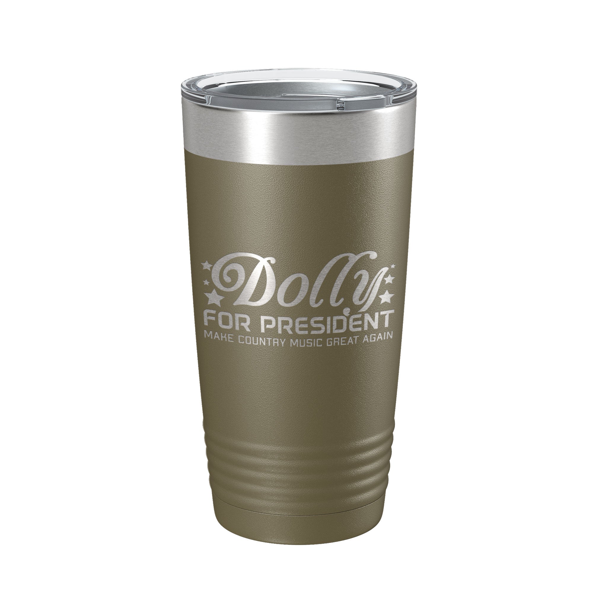 Dolly For President Tumbler Travel Mug Insulated Laser Engraved Parton Gift Coffee Cup 20 oz