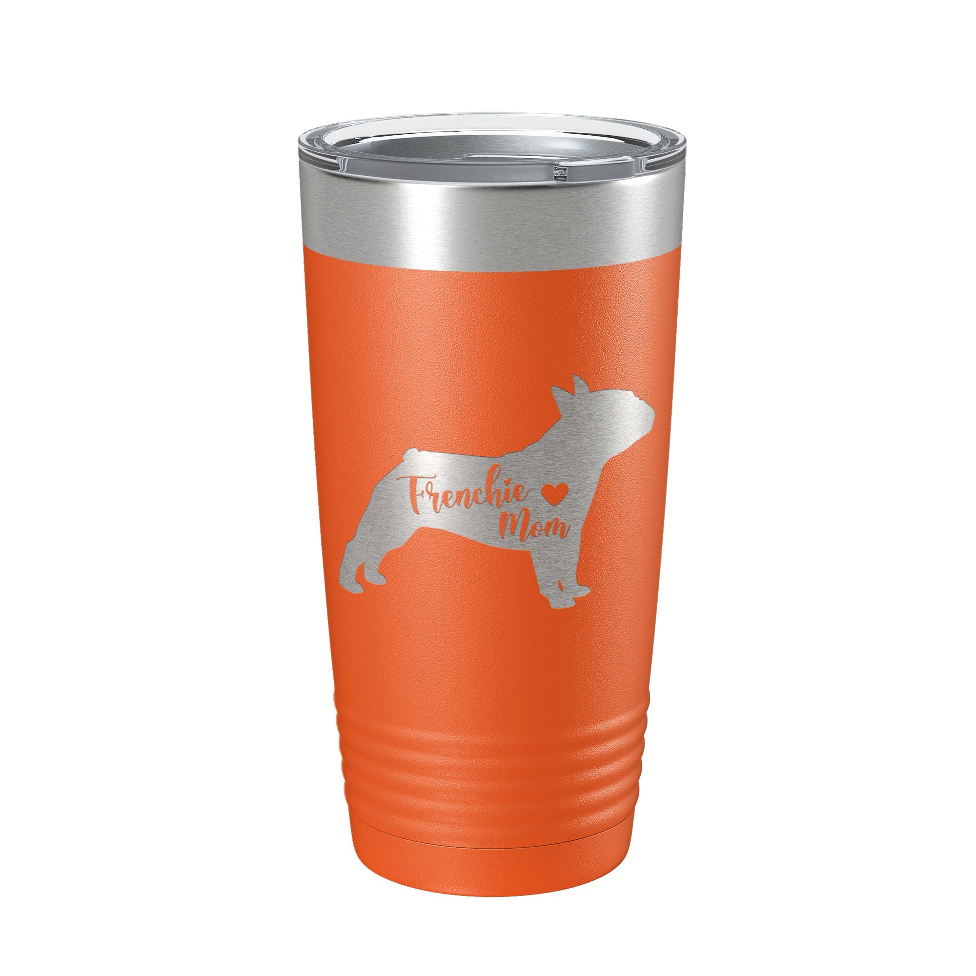 Frenchie Mom Tumbler Dog Travel Mug French Bulldog Gift Insulated Laser Engraved Coffee Cup 20 oz
