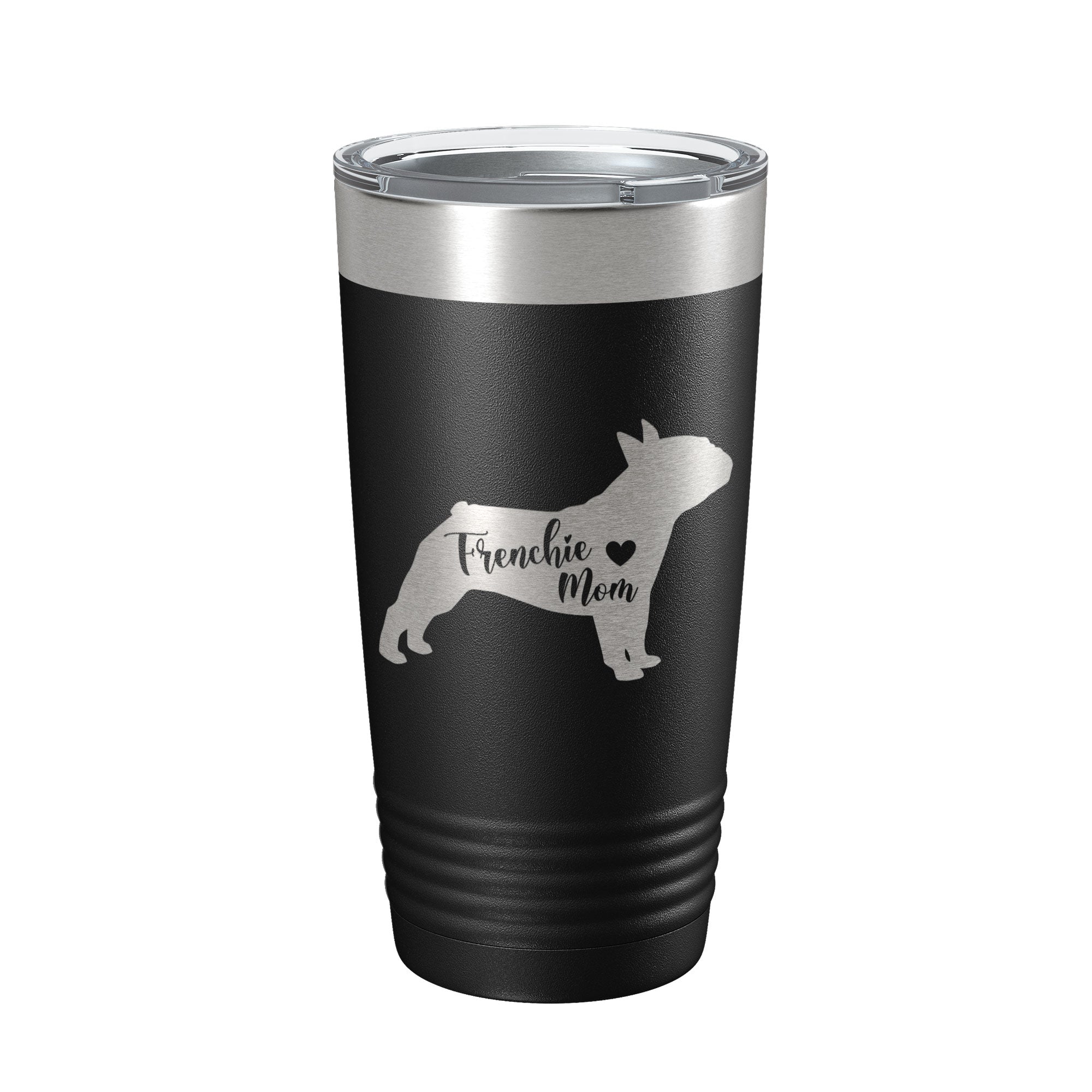 Frenchie Mom Tumbler Dog Travel Mug French Bulldog Gift Insulated Laser Engraved Coffee Cup 20 oz