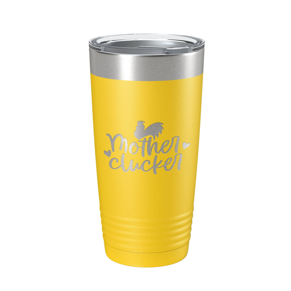 Rise And Shine Mother Cluckers Tumbler Funny Travel Mug Insulated Laser Engraved Coffee Cup Hen Chicken Farm Life Gift Farmer 20 oz