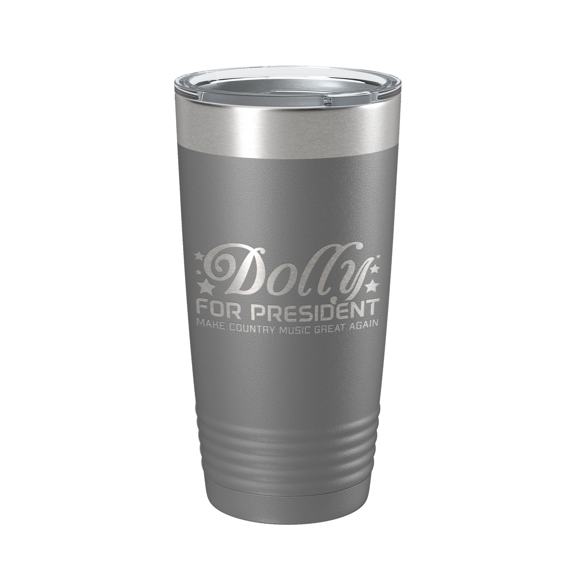 Dolly For President Tumbler Travel Mug Insulated Laser Engraved Parton Gift Coffee Cup 20 oz