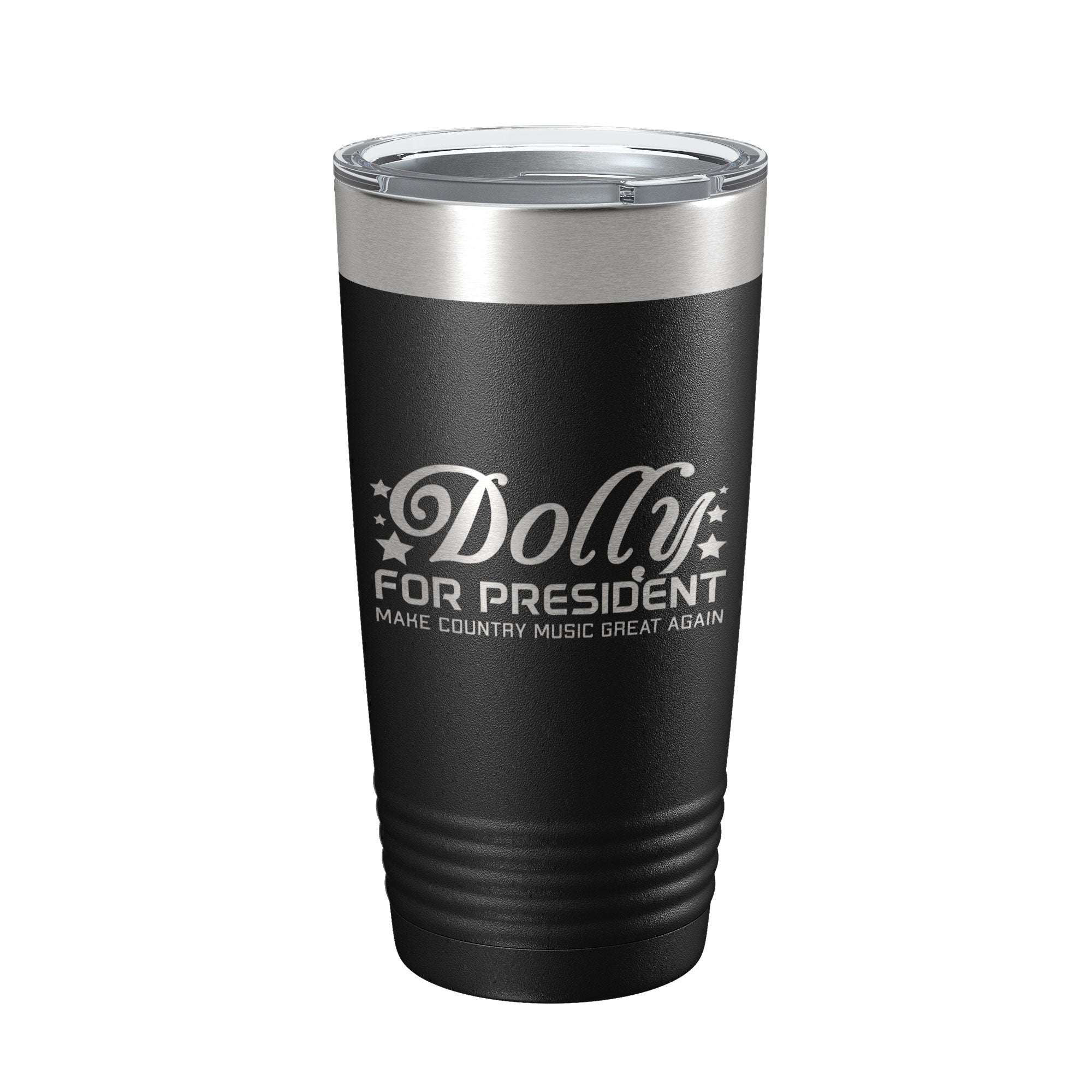 Dolly For President Tumbler Travel Mug Insulated Laser Engraved Parton Gift Coffee Cup 20 oz