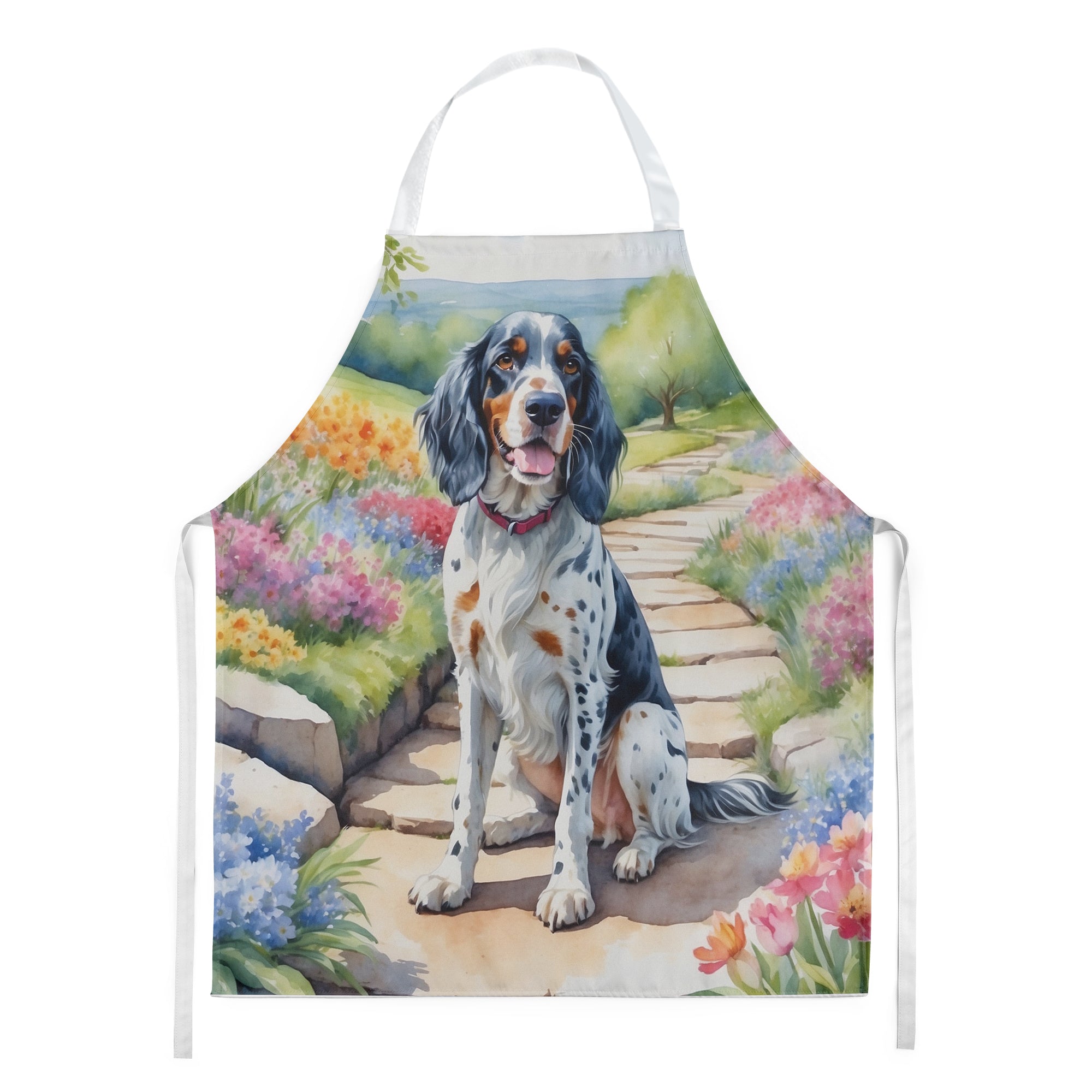 English Setter Spring Path Apron-0