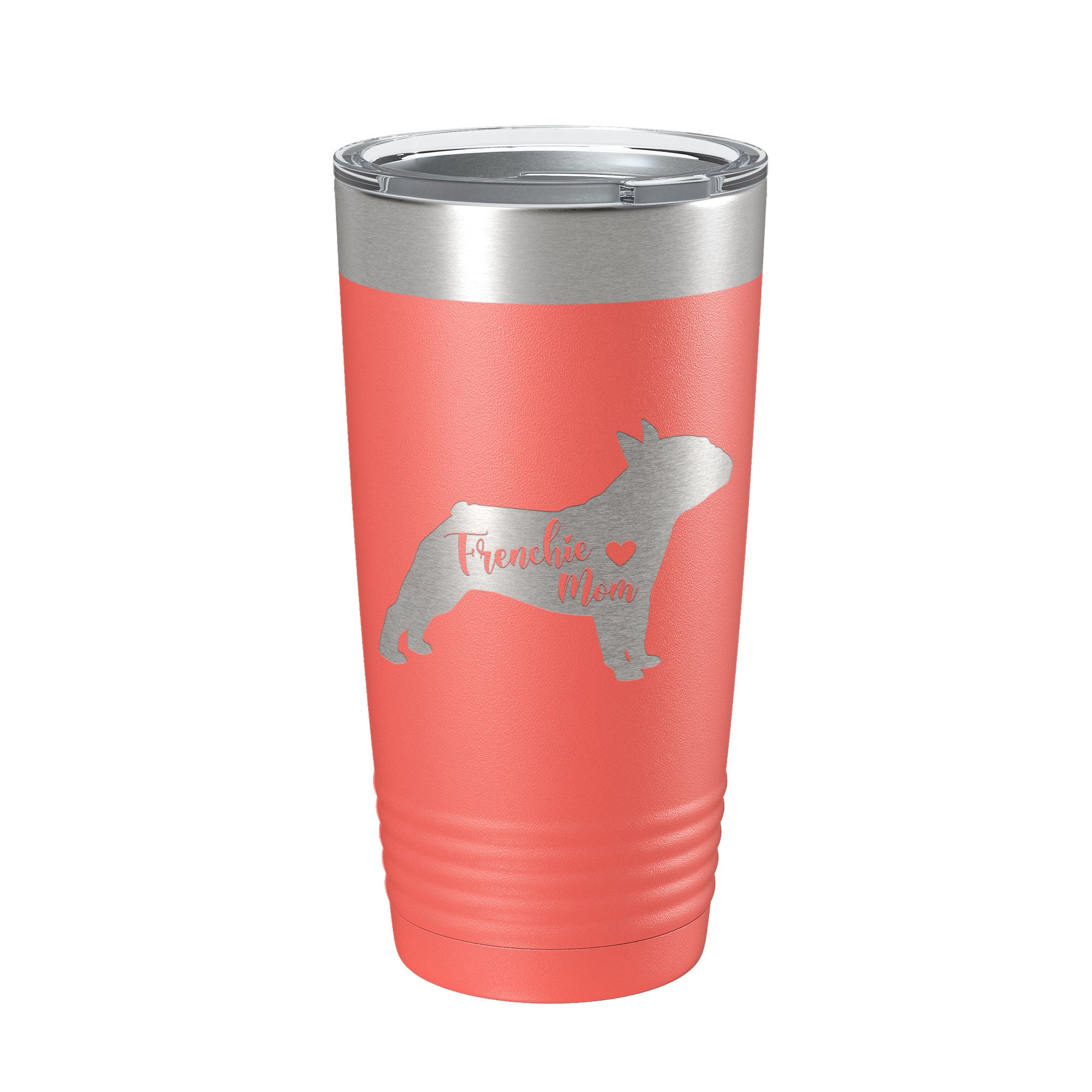 Frenchie Mom Tumbler Dog Travel Mug French Bulldog Gift Insulated Laser Engraved Coffee Cup 20 oz
