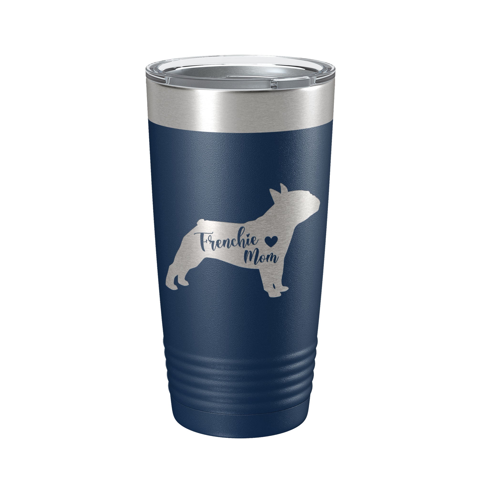 Frenchie Mom Tumbler Dog Travel Mug French Bulldog Gift Insulated Laser Engraved Coffee Cup 20 oz
