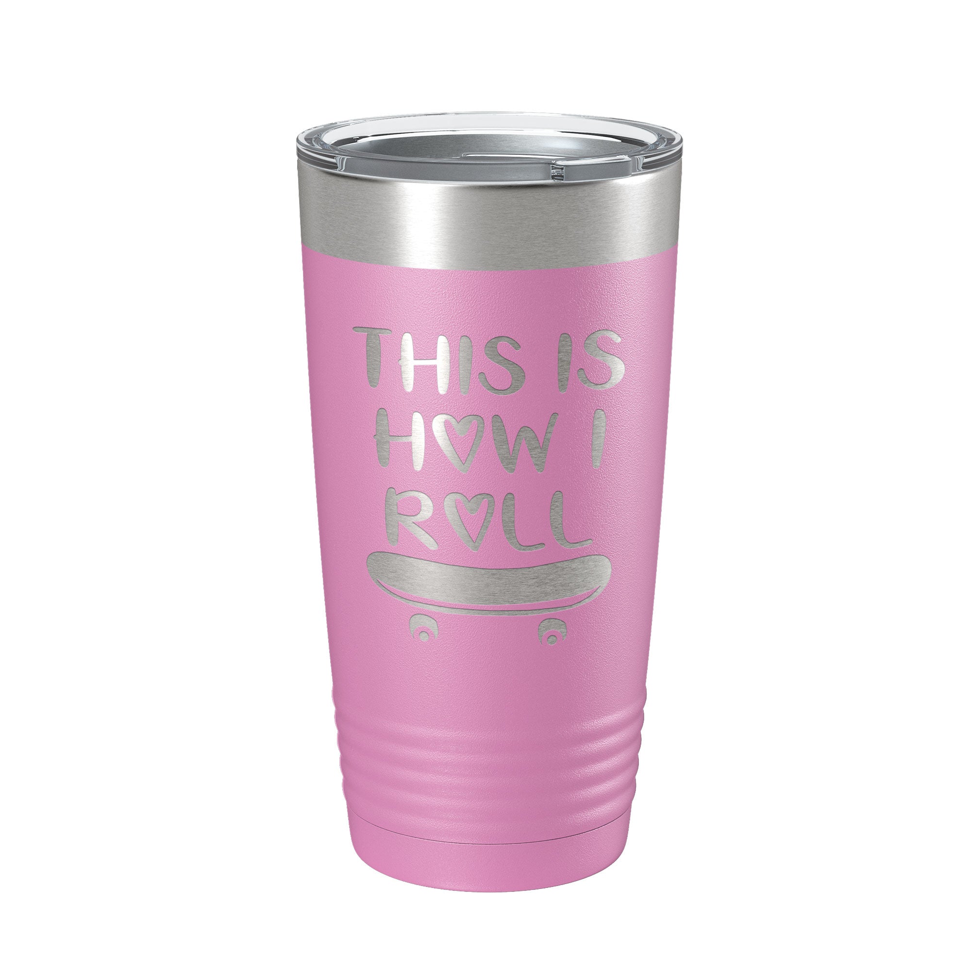 Skateboarding Tumbler This Is How I Roll Travel Mug Gift Insulated Laser Engraved Coffee Cup Skater 20 oz