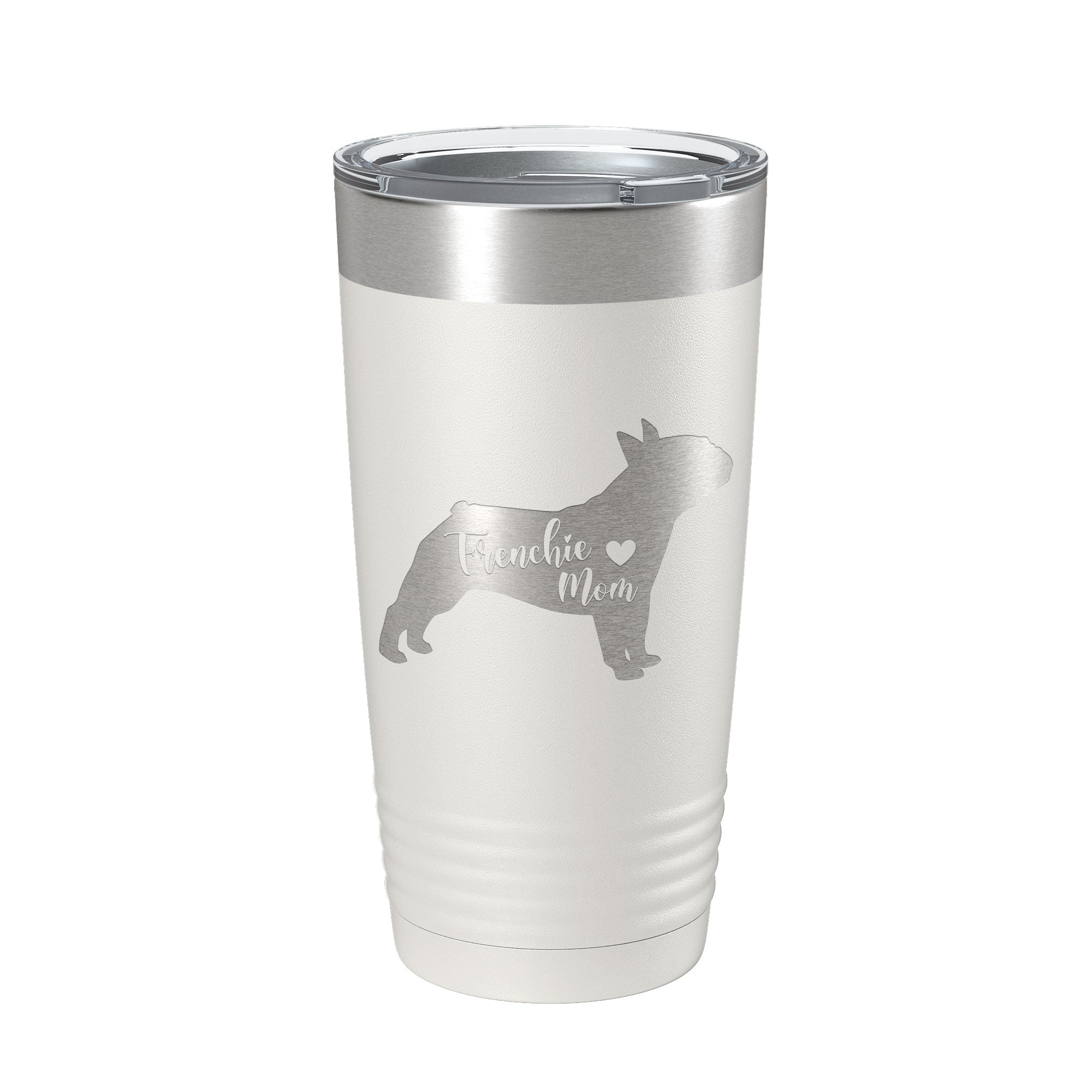 Frenchie Mom Tumbler Dog Travel Mug French Bulldog Gift Insulated Laser Engraved Coffee Cup 20 oz