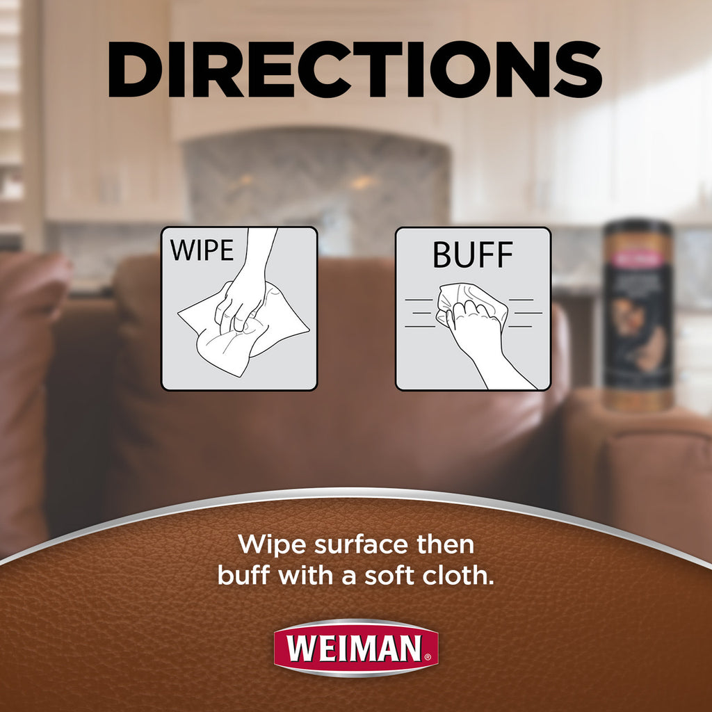 Weiman Leather Wipes (4x30 CT)-3
